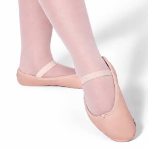 Zapatillas de ballet Daisy Capezio de cuero con suela completa para principiantes
